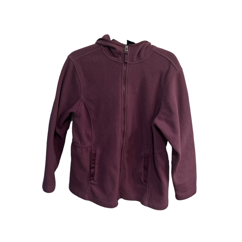 Land’s End Purple Hooded Fleece ~ Large - Picture 1 of 3